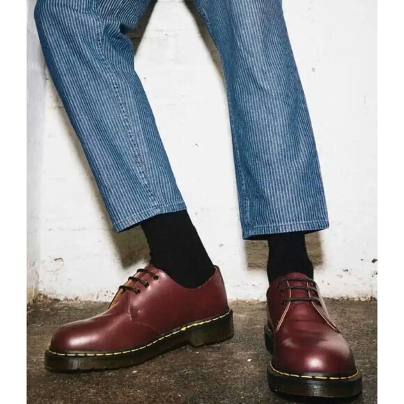 Dr. Martens Martens 1461 Smooth Leather Oxford Shoes Cherry Red Size 39
